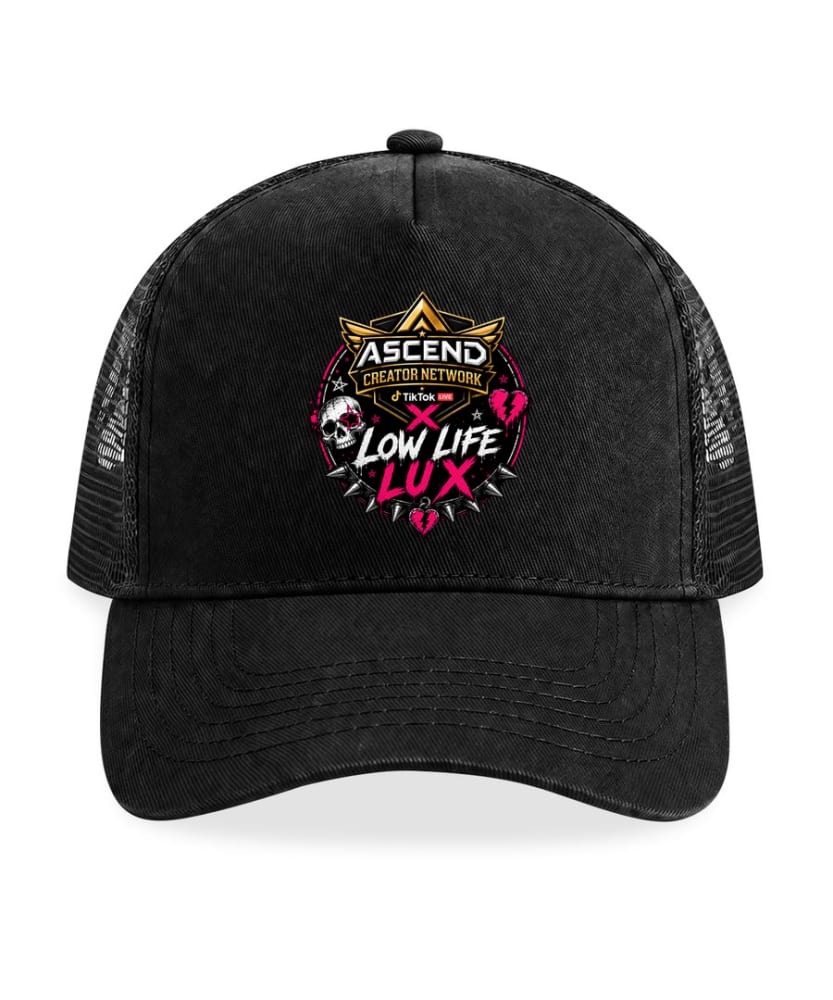 ASCEND x Grizzly8ear ASCEND x Low Life Lux Snapback trucker