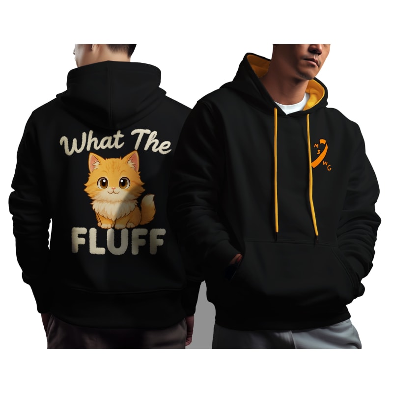 MS Warrior Gaming | WHAT THE FLUFF | Contrast Pullover Hoodie