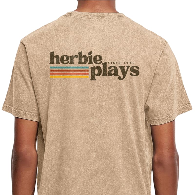 Herbie Plays Oversized Acid Wash Tee