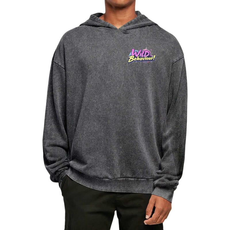 Zoe WILD BEHAVIOUR Acid Wash Oversize Hoodie