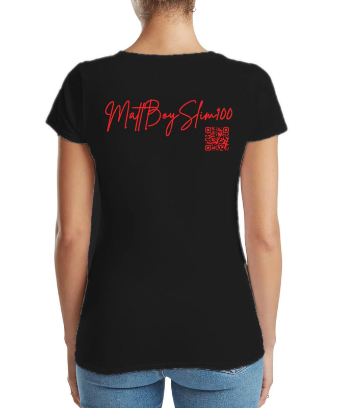 MattBoySlim MattBoySlim100 Womens V-Neck T-Shirt