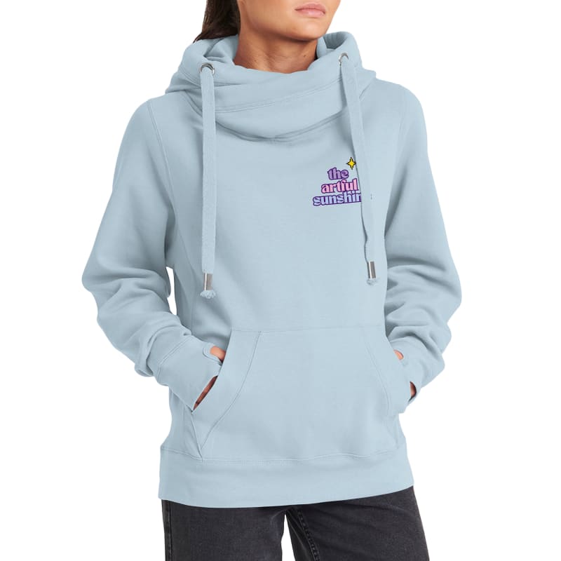 The Artful Sunshine SNACKS & WIFI Cross Neck Hoodie