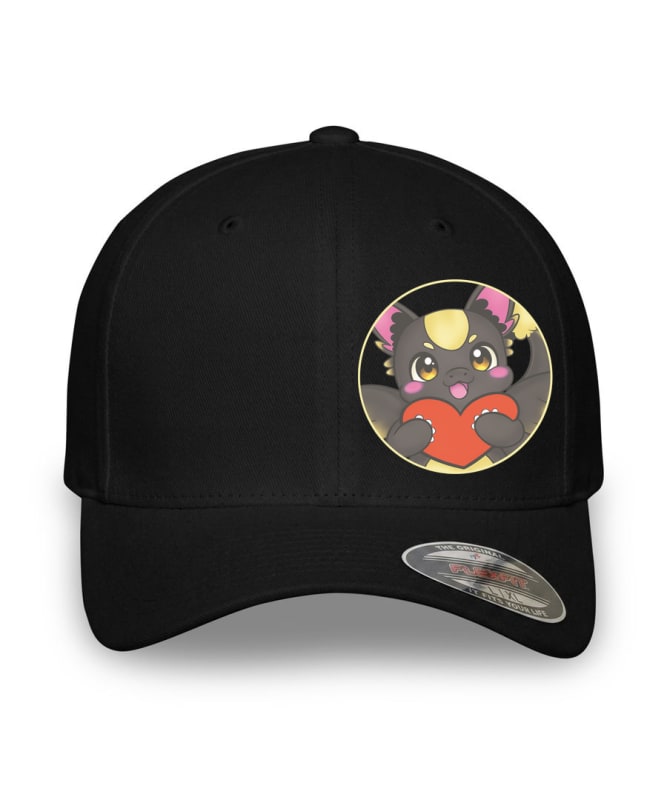 Rachy Sketch Burp loves you Fitted Baseball Cap