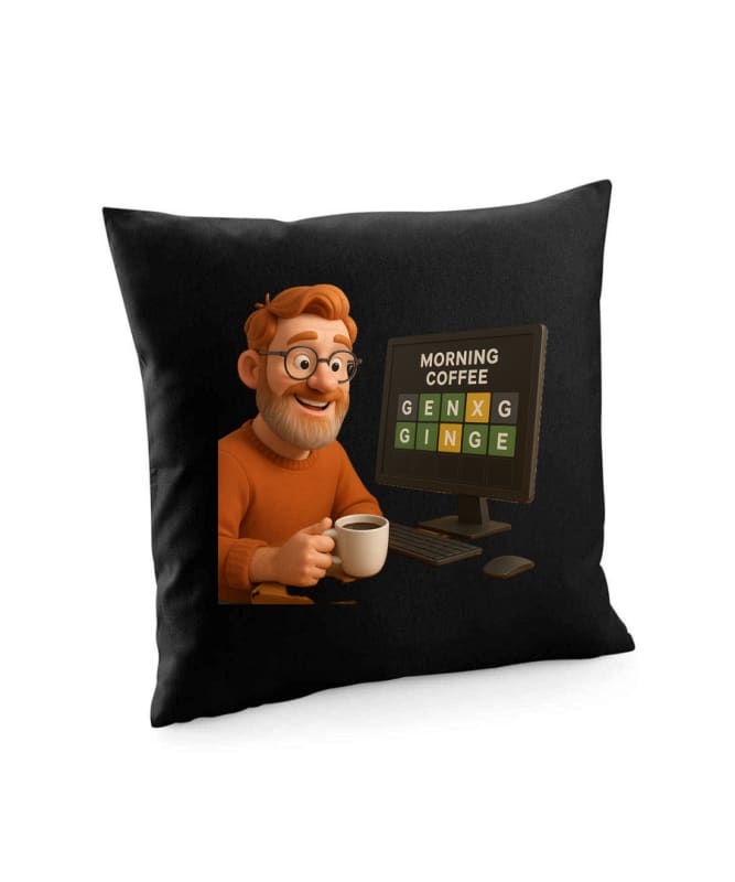 GenXGinger Morning Coffee Cushion Cover