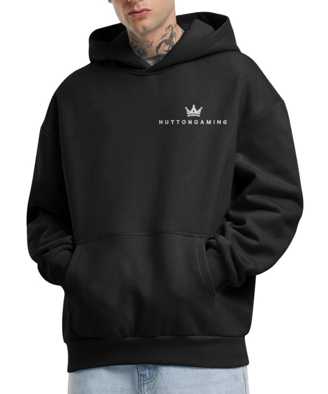 HUTTONGAMING Embroidered Heavy Hoodie