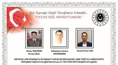Turkey Names Soldiers Killed in Qatar