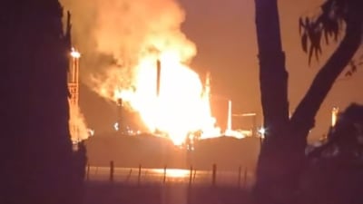 Fire at Australia's Corio Refinery
