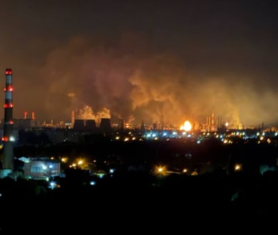 Volgograd Oil Refinery Burns After Drone Strike