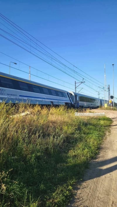 Train Collision Near Piła, Poland