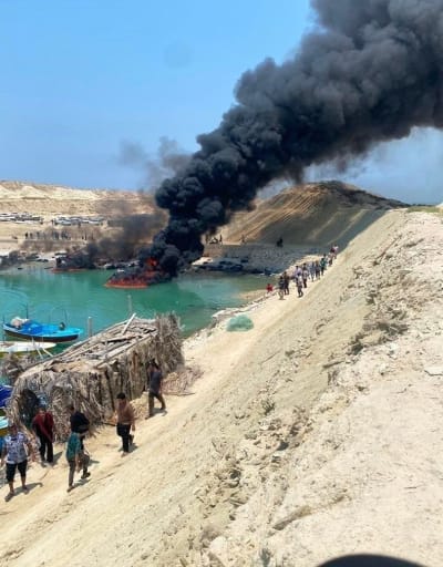 IRGC Speedboats Targeted in Asaluyeh