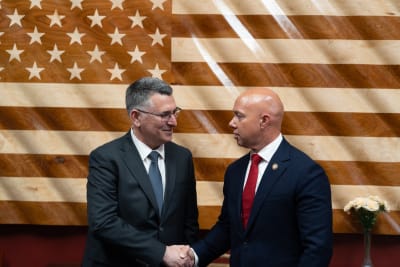 Mast Hosts Sa'ar, Affirms U.S.-Israel Ties
