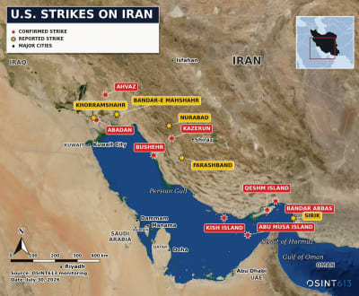 U.S. Strikes Hit Southern Iran Sites