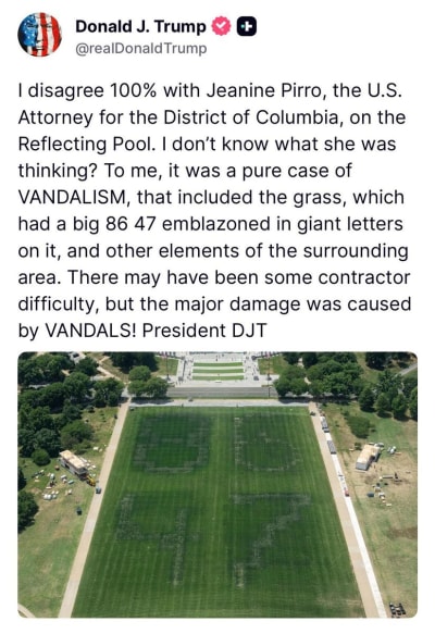 Trump Criticizes DC Attorney on Pool