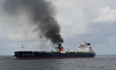 Saudi Ship Hit in Bab el-Mandeb Strait