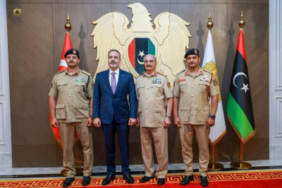 Turkey FM Fidan Meets Haftar in Libya