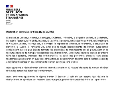 France Demands Iran Halt Executions
