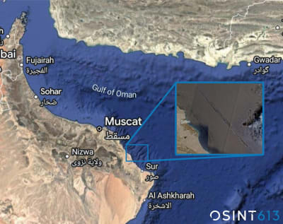 Satellite Shows Oil Leak in Gulf of Oman