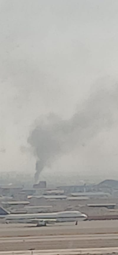 Fire Reported Near Mehrabad Airport