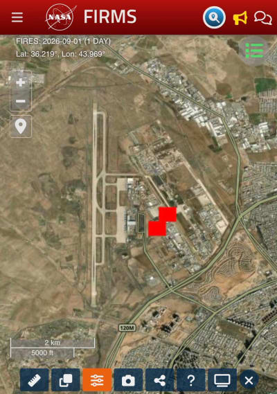 Fire at U.S. Base Near Erbil Airport