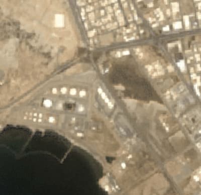 Oil Tanks Burning in Jazan