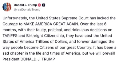 Trump Criticizes Supreme Court Rulings