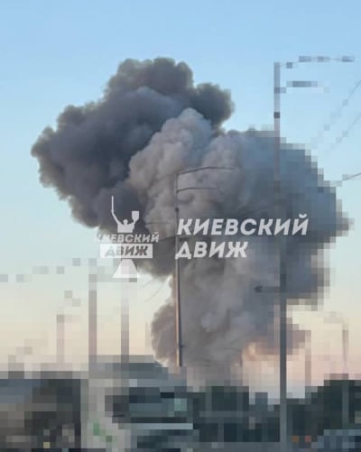 Fire Near Kyiv Railway Station