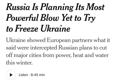 Report: Russia Plans Ukraine Grid Strikes