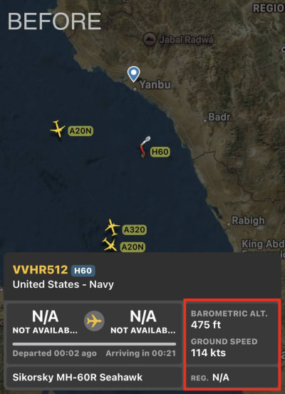 US Navy Helicopter Issues Distress Code