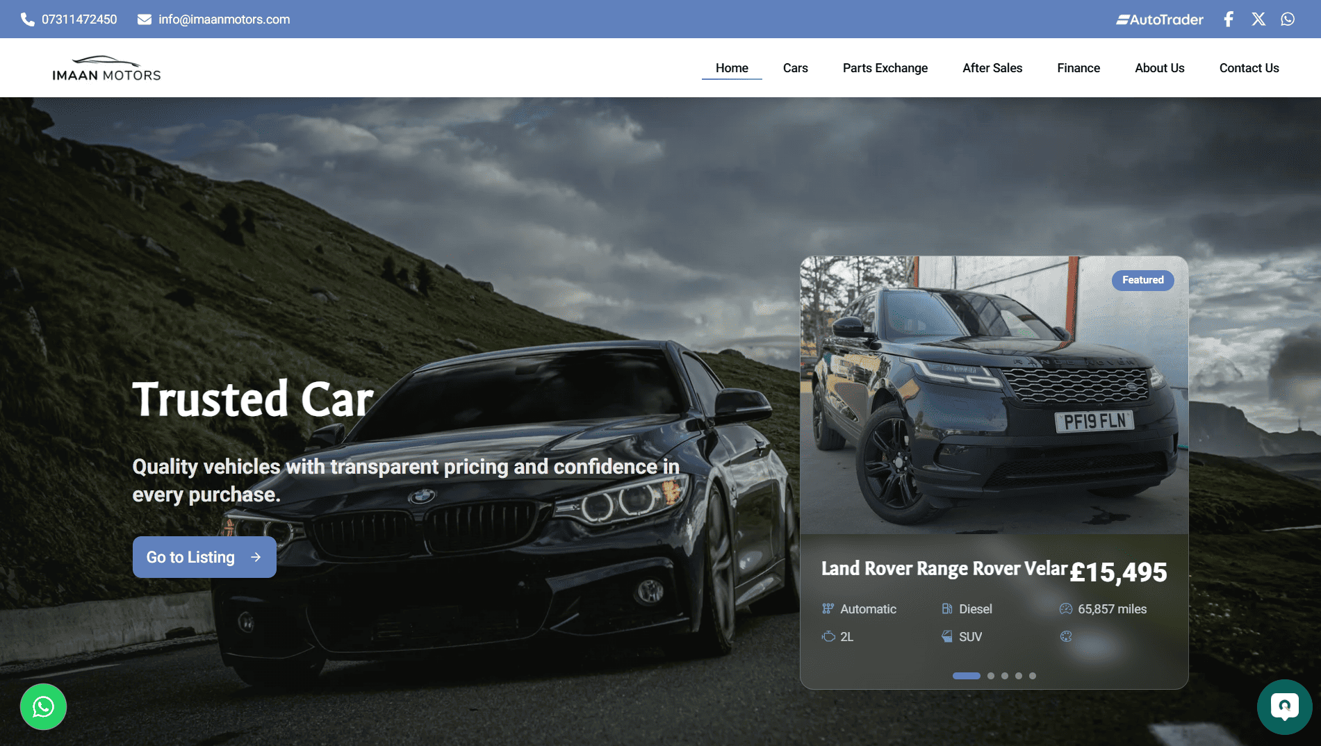Custom Digital Showroom & Finance Platform