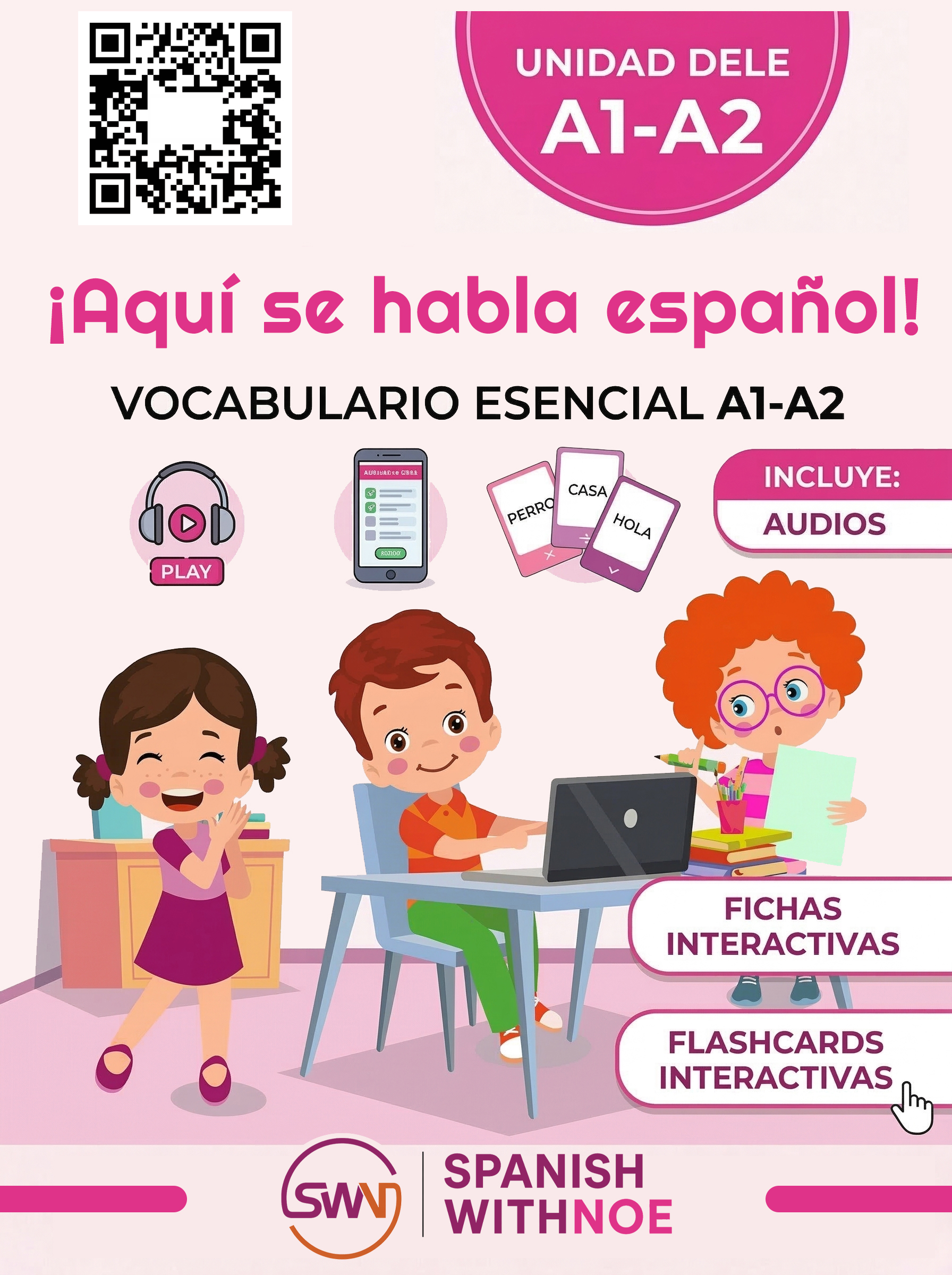 Vocabulario Esencial A1-A2 (¡Aquí se habla español!)