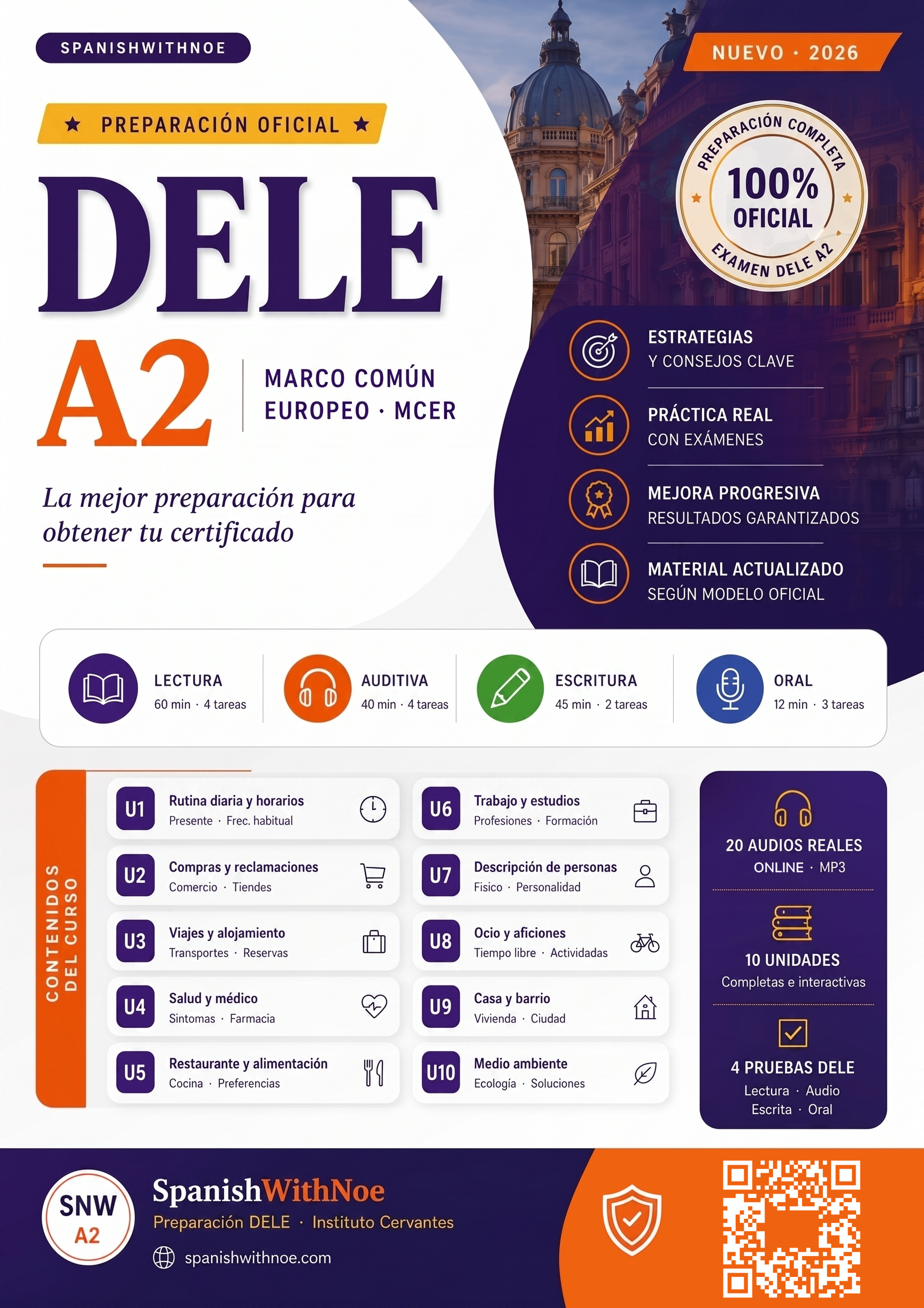 DELE A2 - Preparación Oficial