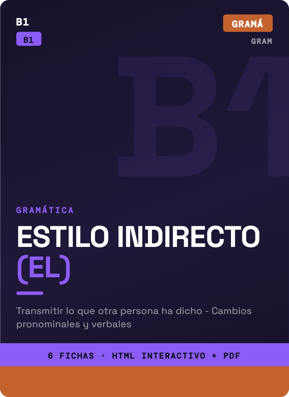 Estilo Indirecto (Presente)