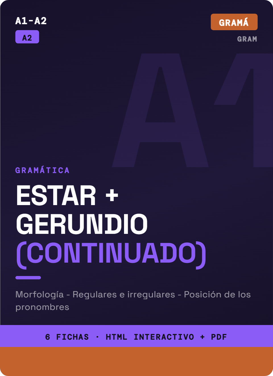 Gerundio: Estar + Gerundio
