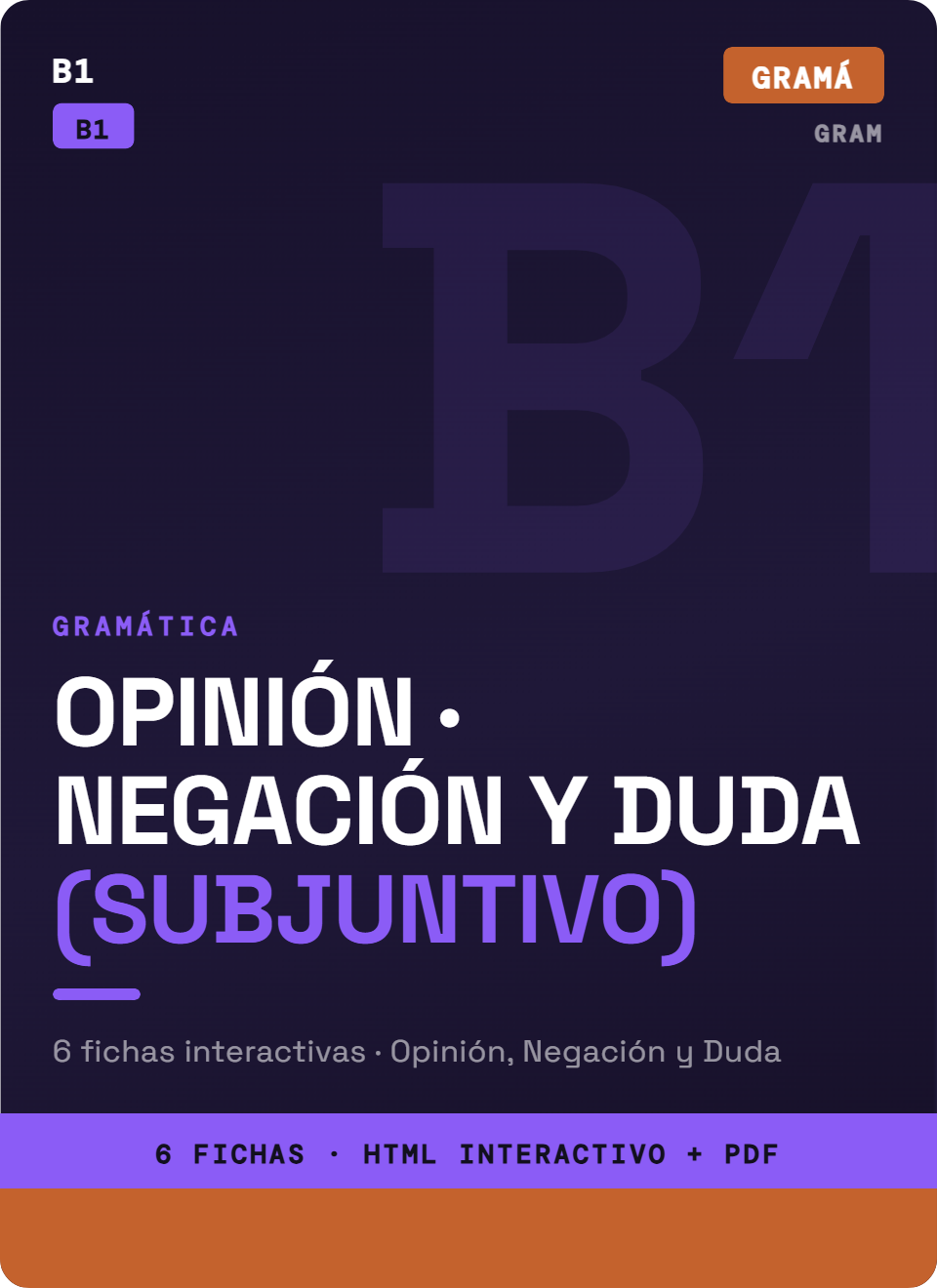 Subjuntivo: Opinión, Negación y Duda