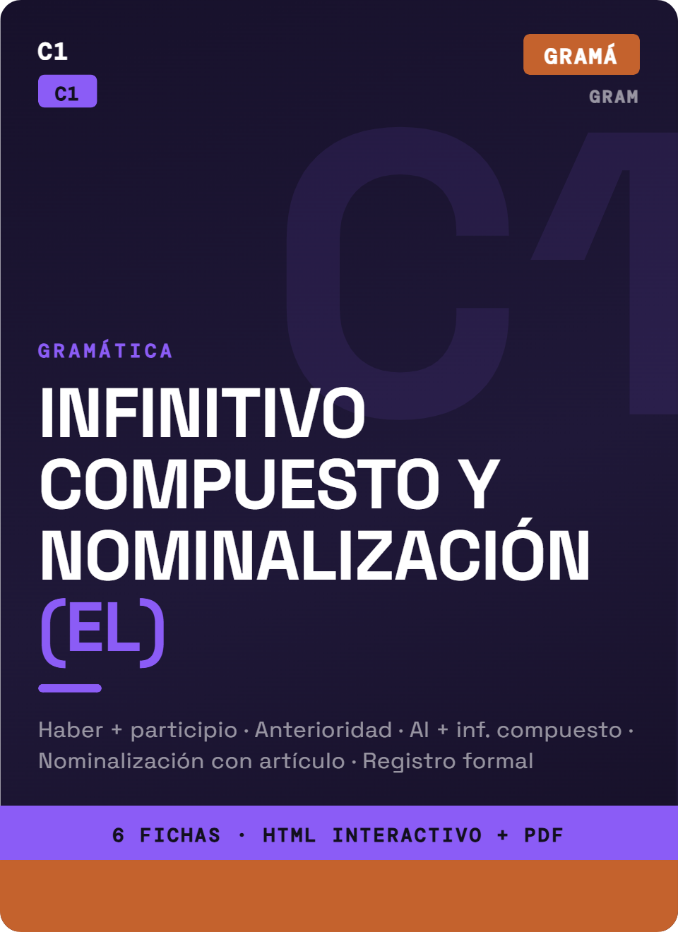 Infinitivo Compuesto y Nominalización