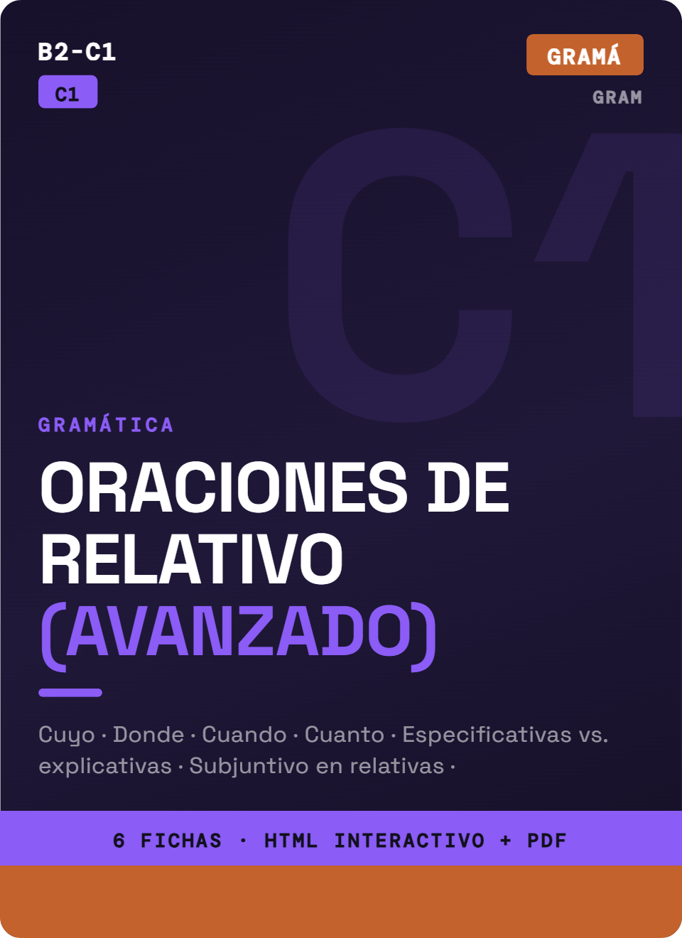 Oraciones de Relativo Avanzadas