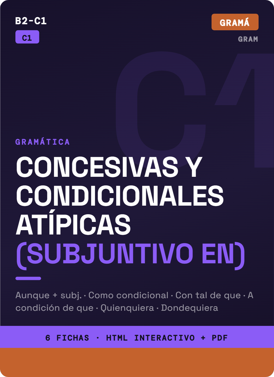 Subjuntivo en Concesivas y Condicionales Atípicas