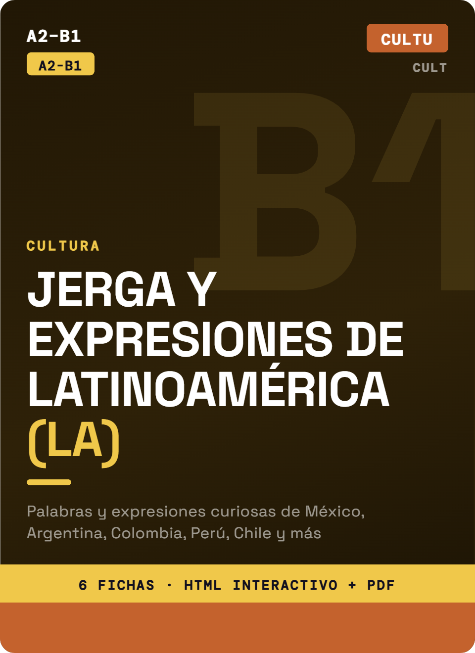Jerga y Expresiones Latinoamericanas