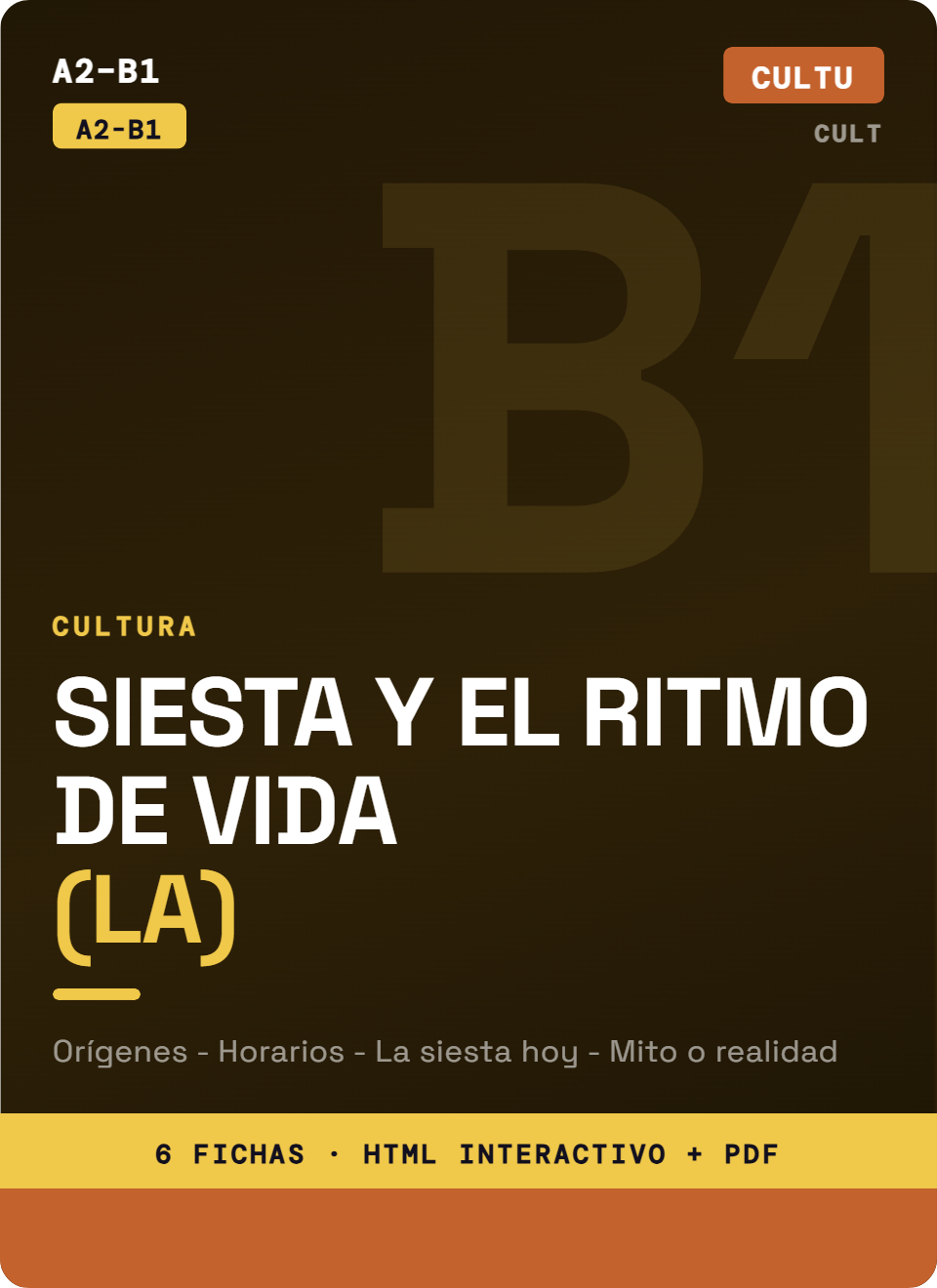 La Siesta y el Ritmo de Vida