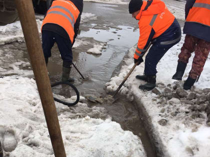 Дороги Ульяновска готовят к таянию снега