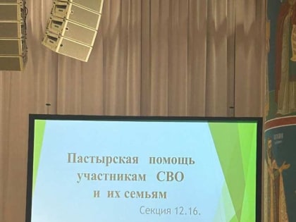 Секция «Пастырская помощь участникам СВО и их семьям» в рамках работы XXXIII Международных образовательных Рождественских чтений