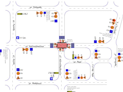 Ульяновские энергетики на две недели перекроют перекрёсток улиц Красноармейской и Красногвардейской