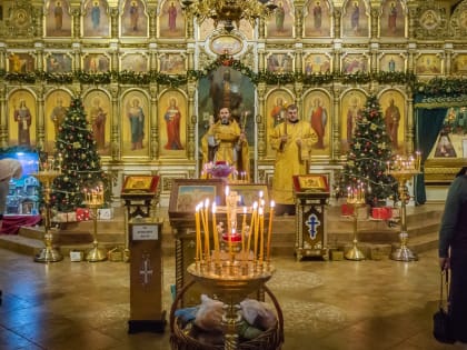 Неделя о мытаре и фарисее на Архиерейском подворье при Свято-Никольском храме г. Димитровграда