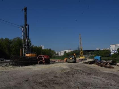 На новом мосту через Свиягу забетонировали ростверк второй опоры