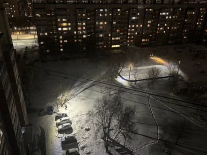 По инициативе «Единой России» возле хоккейного корта в Засвияжье установили освещение