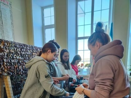 Благодарность юным волонтерам за помощь