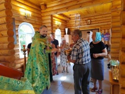 Освящение маскировочных сетей для воинов в Сергиевском храме