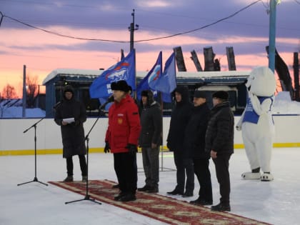 При поддержке «Единой России» в Ульяновской области открыли новый хоккейный корт