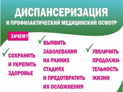 Диспансеризация - это важно и нужно!