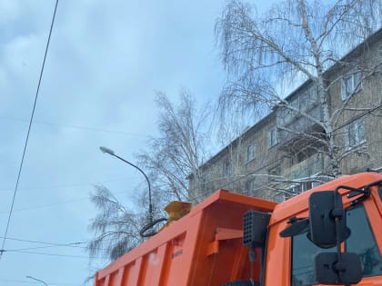 В Рождественскую ночь с улиц Ульяновска вывезли 65 самосвалов снега